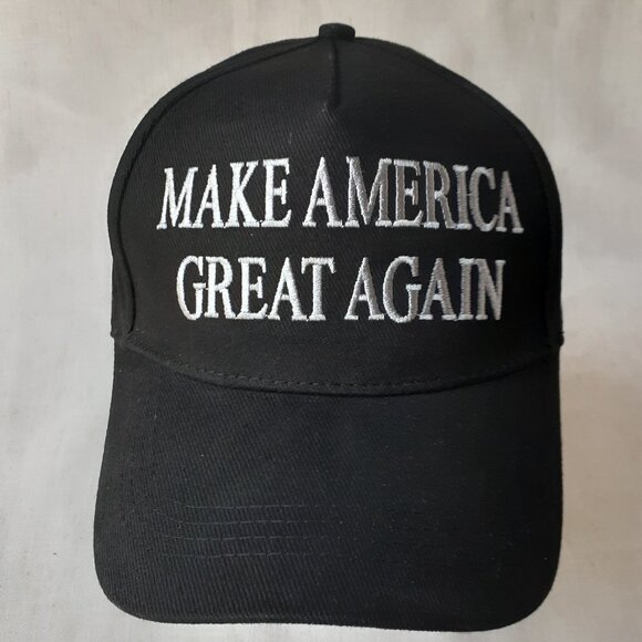 MAGA - Never Surrender - Black Baseball Cap - Adjustable Fit - Picture 1 of 9